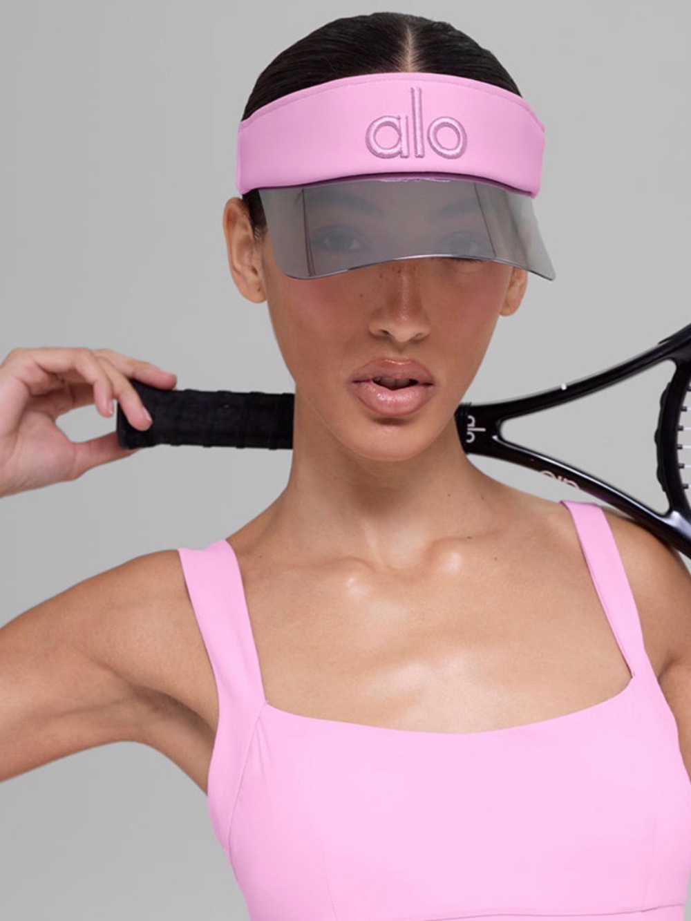 NWT ALO Airlift Solar Visor in Candy Heart Pink - Picture 3 of 3